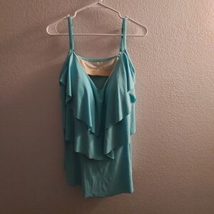 Aqua Green Swim Top 22W
